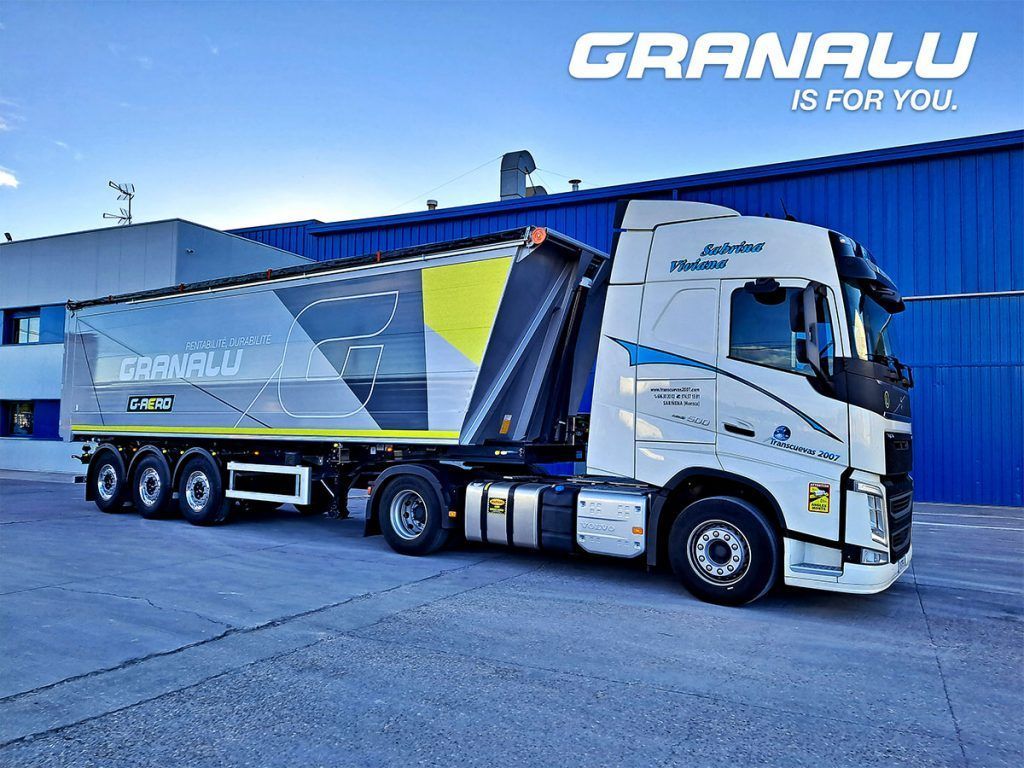 Diseño aerodinámico del semirremolque G-Aero en carretera