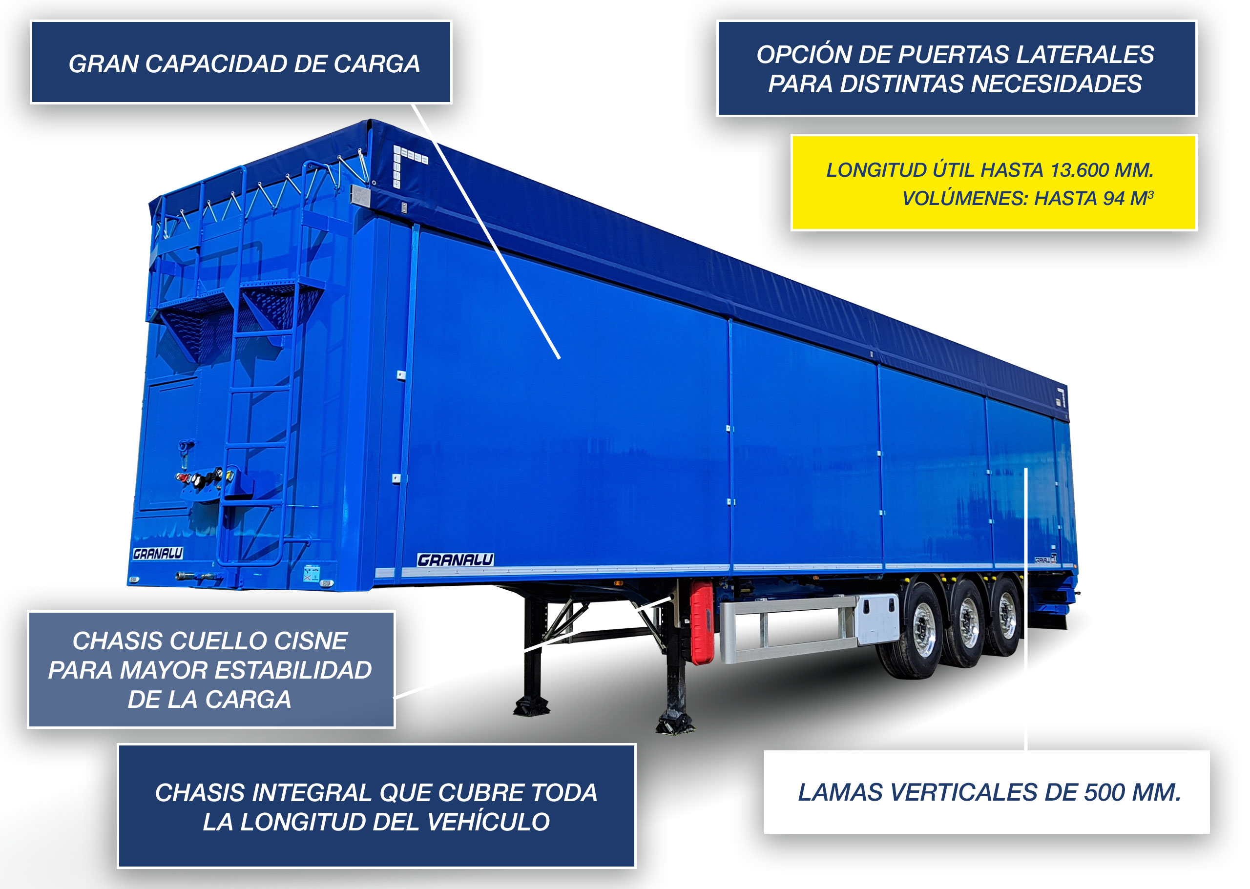 Semirremolques Pisos Móviles Granalu